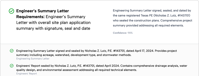 compliance analysis and checks prior to submission